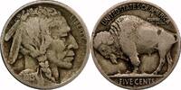USA 5¢ Buffalo Nickel, 1913-D, Type 2, 5¢, VG10 -