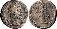 Ancient Roman Sestertius Septimius Severus Mule, from old obv. die. Sestertius -