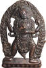Nepalese Nepalese Copper Repousse Image of Mahakala -