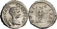 Ancient Roman Denarius Geta as Caesar . Denarius -