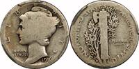USA 10¢ Mercury 10¢, 1916-D, 10¢, FA02 , PCGS/CAC -