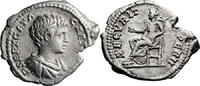 Ancient Roman Denarius Geta as Caesar. Denarius -