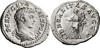 Ancient Roman Denarius Geta as Caesar. Denarius -