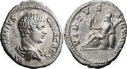 Ancient Roman Denarius Geta as Caesar. Denarius -