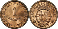 Mozambique 1 Escudo Mozambique, Portuguese Colony, 1953, 1 Escudo, UNC -