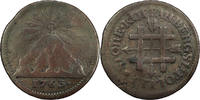 Sweden Copper Mine Token Sweden, 1763, Copper Mine Token, F -