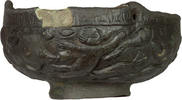 Byzantine Byzantine Bronze Censer with Relief of Fishing Scenes -