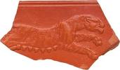 Roman North African Roman North African Pottery Fragment with Striding Lion -