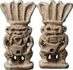 Egyptian Egyptian Double Faced Faience Bes Amulet -