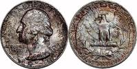 USA 25¢ Washington 25¢, 1954-D, 25¢, MS65 , Mint Set Toning -