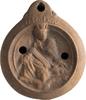 Roman Roman Oil Lamp with City Goddess of Antioch -