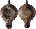 Roman Roman Oil Lamp with Cuttlefish -