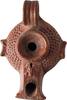Roman Roman Oil Lamp with Frog -