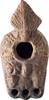 Roman Roman Multi-Nozzle Oil Lamp with Theater Masks -