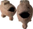 Roman Egypt Roman Egypt Terracotta Hanging Lamp with Lion's Legs -