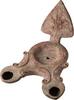 Roman Roman Massive Double Nozzle Oil Lamp -