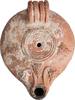 Roman Roman Oil Lamp with Grape Clusters -