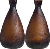 Roman Roman Aubergine Glass Flask -