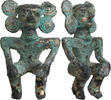 Pre-Columbian Pre-Columbian Gilt Bronze Seated Figure -