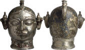 Indian Indian Rare Gilt-Silver Gauri-Parvati Processional Head -