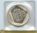 Israel 10 Lirot Silber 1976 (JE5736) GN1144 - Hanukkah Holland Lamp Unzirkuiert in Original Folder, leicht angelaufen