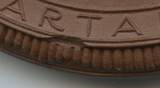 Österreich Tirol Große Porzellanmedaille Böttgersteinzeug 1924 GN1333 - Baustein zum Meissnerhaus Vikartal Tirol - Baustein EF, kleiner Fehler Rand