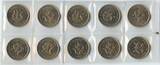 Uganda 10 x 1 Shilling 1976 GN683 - 10 Coins Lot Kranich EF