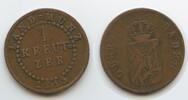 1 Kreuzer G6819 - German States Baden KM#159 Very Scarce LAND=MÜNZ -