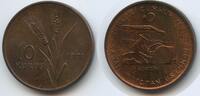 10 Kurus G3446 - Turkey KM#898.1 Bronze UNC Atatürk on tractor Türkei -
