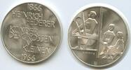 Silbermedaille GY746 - Heinrich Federer 1866-1966 Schweiz Suisse Silber -