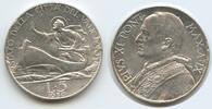 Vatikan 5 Lire Silber H0362 - Papst Pius XI.1922-1939 Vatican City -
