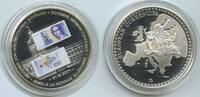 100 Mark GY445 - Medaille Banknote Abschied der deutschen Währung Farbaufl. -