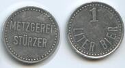 M474 - Biermarke Egmating Metzgerei Stürzer 1 Liter Bier Bierzeichen M#20479.1 -