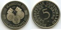 GY1214 -   Bundesrepublik Deutschland 40. Jahrestag Silberfünfer Medaille 1991 