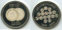 5 Pfennig GY1207 - Medaille Deuschland Abschied von der D-Mark 1948-2001 -