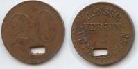 20 Pfennig M608 - Wertmarke Consumverein Unterkochen gelocht Menzel#13512.? -