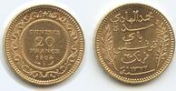 Tunesien Französisches Protektorat 20 Francs Gold M#5548 - Muhammad IV. 1903-1906 Tunisia -