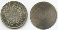 Brasilien 1000 Reis Probe einseitig! G12681 - Extrem selten Pattern only one Side minted Very Scarce Brazil -