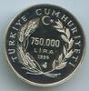 750.000 Lira G0385 - Turkey KM#1046 Silver Proof ECU Europe Türkei -