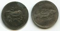 Rechenpfennig G7126 - Spielmünze Vogel Fisch Spielmarke -