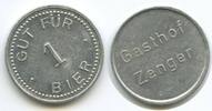 M573 - Biermarke Gasthaus Zenger Gut für 1 Bier Bierzeichen -