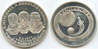 Vereinigten Staaten von Amerika USA Große Silbermedaille Mondlandung M#6931 - Apollo 14 - 5.2.1971 Shepard Roosa Mitchell -