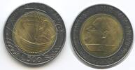 Vatikan Italien-Kirchenstaat 500 Lire G1679 - Papst Johannes Paul II.1978-2005 - St. Paul in boat Vatican -