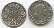 Schweiz Eidgenossenschaft 20 Rappen G15060 - Switzerland Suisse Helvetia -