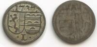 Erzbistum Salzburg 1 Pfennig 1737 GB1069 - Leopold Anton Freiherr von Firmian 1727-1744 VF+