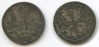 Frankfurt-Stadt 1 Kreuzer H1278 - Stadtansicht Free imperial city of Frankfurt German states -