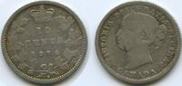 Kanada 10 Cents M#5317 - Queen Victoria RARES JAHR -