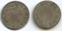 Bayern München 1/2 Batzen (2 Kreuzer) 1636 H1204 - RAR Maximilian I., als Kurfürst 1623-1651 F-VF