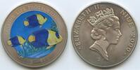 Niue 1 Dollar GS444 - Marine Life Protection - Blaugelber Herzogfisch Elisabeth II. 1952-2022 -