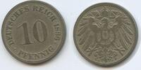 Deutsches Reich Kaiserreich 10 Pfennig G10407 - RAR Germany Empire Wilhelm II. 1888-1918 -